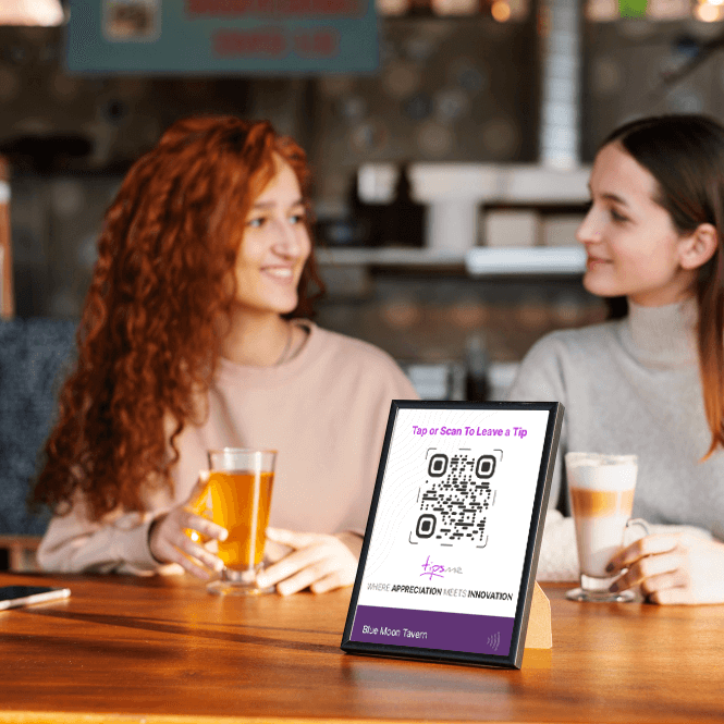 Tipsme - NFC/QR code table stand for bars